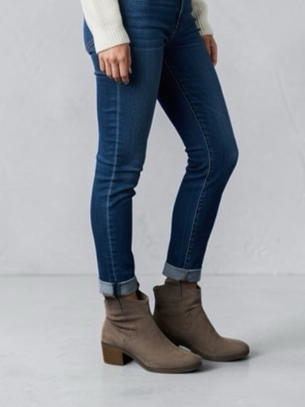 Merona Taupe faux Suede Ankle Boots